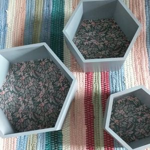 Wooden Honeycomb Room Decor